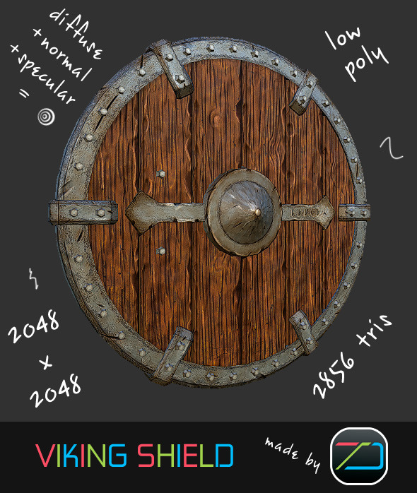 3DOcean Viking Shield 8724082 3DOcean Viking Shield 8724082