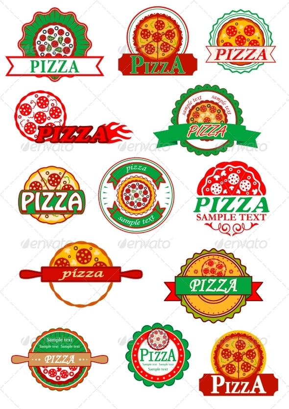 GraphicRiver Italian Pizza Banners Emblems and Labels Set 8724240 GraphicRiver Italian Pizza Banners Emblems and Labels Set 8724240