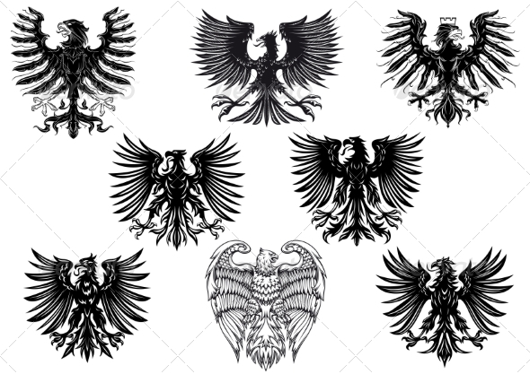 GraphicRiver Heraldic Royal Medieval Eagles 8724622 GraphicRiver Heraldic Royal Medieval Eagles 8724622