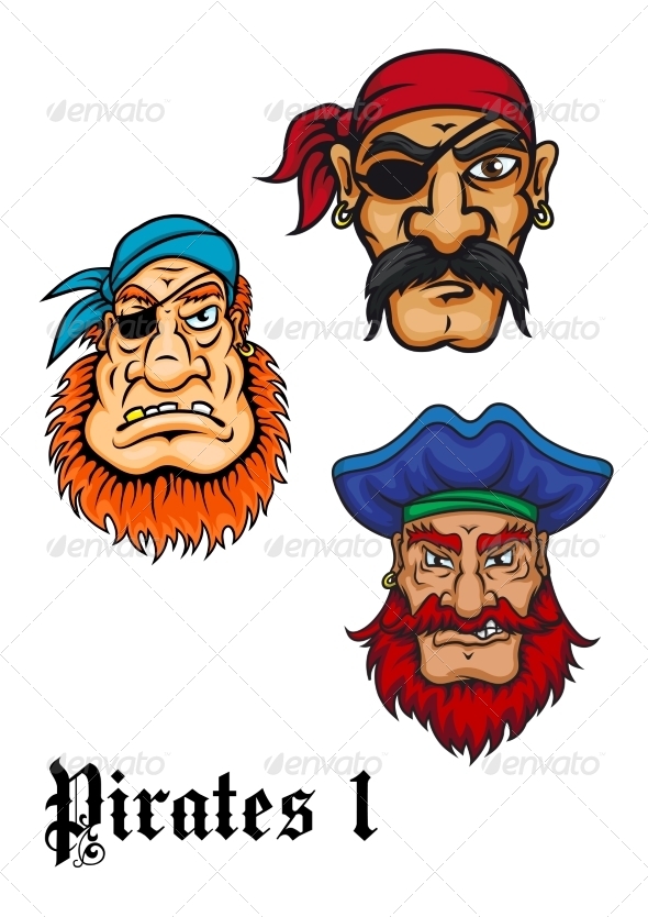 GraphicRiver Cartoon Pirate Characters 8724666 GraphicRiver Cartoon Pirate Characters 8724666