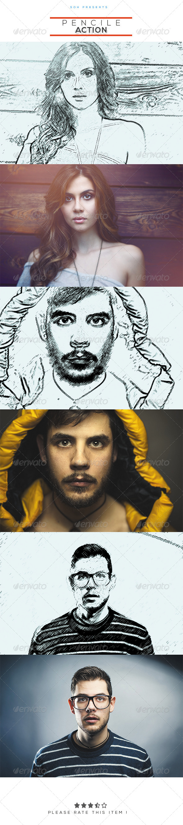 GraphicRiver Pencile art Action 8725031 GraphicRiver Pencile art Action 8725031
