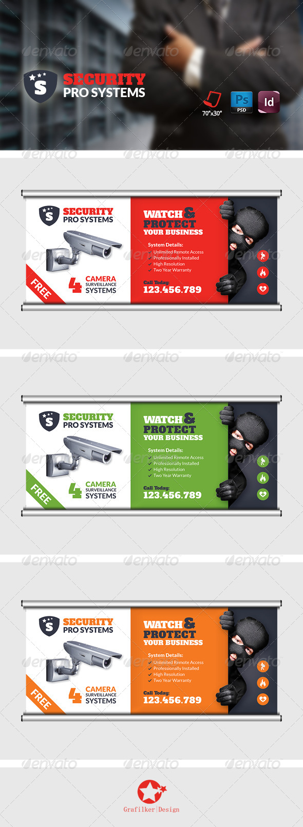 GraphicRiver Security Systems Billboard Templates 8728125 GraphicRiver Security Systems Billboard Templates 8728125