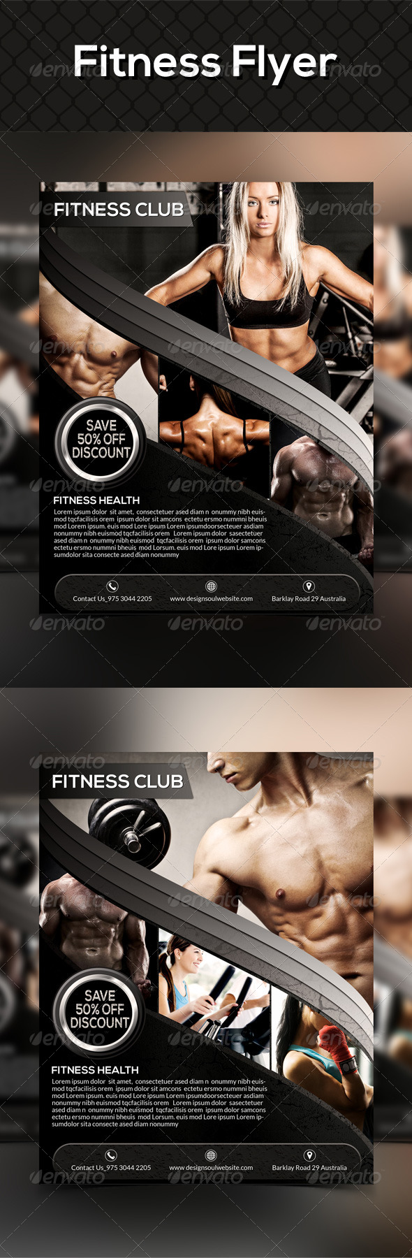 GraphicRiver Fitness Flyer Templates 8729532 GraphicRiver Fitness Flyer Templates 8729532