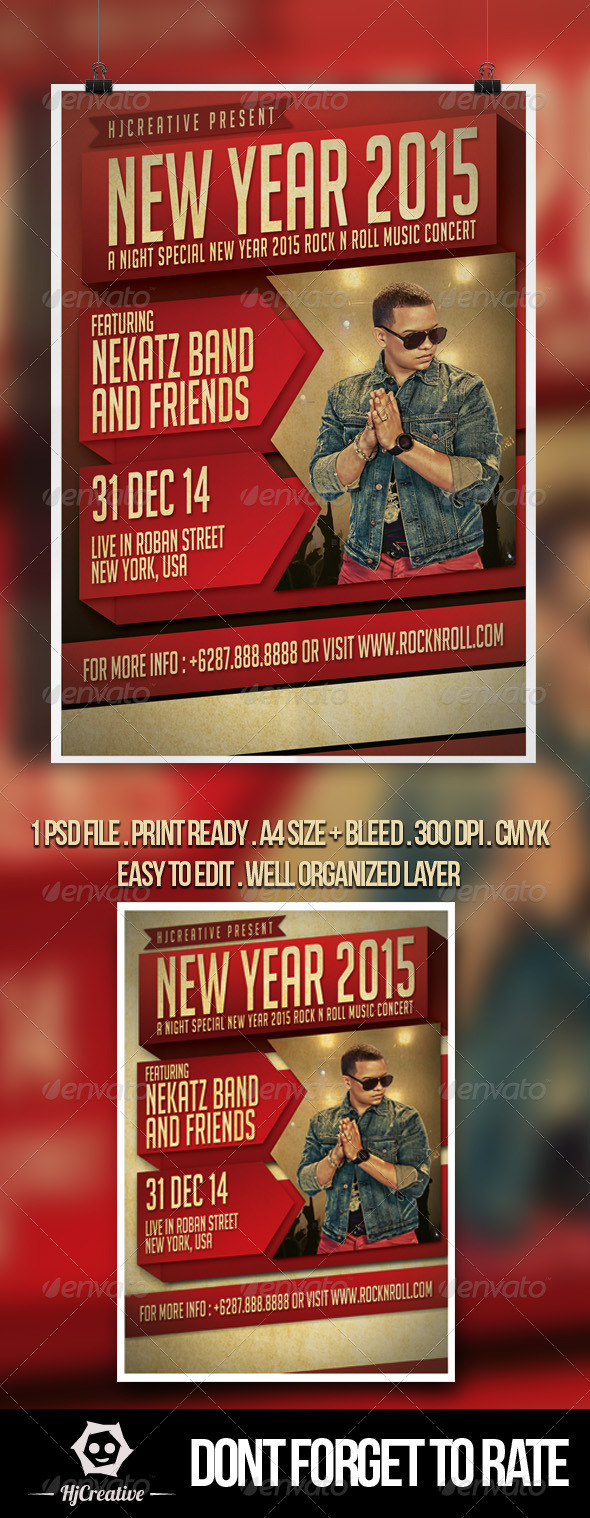 GraphicRiver New Year Poster Flyer Template V 1 8729985 GraphicRiver New Year Poster Flyer Template V 1 8729985