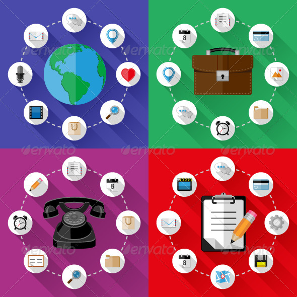 GraphicRiver Set of Web and Business Concepts 8730696 GraphicRiver Set of Web and Business Concepts 8730696