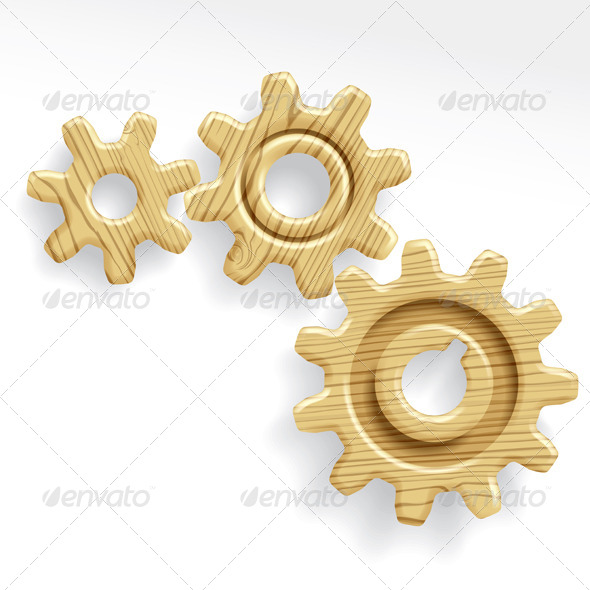 GraphicRiver Wooden Gears 8730760 GraphicRiver Wooden Gears 8730760