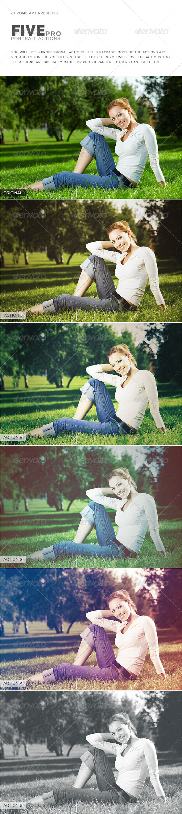 GraphicRiver 5 Pro Portrait Action 8732051 GraphicRiver 5 Pro Portrait Action 8732051