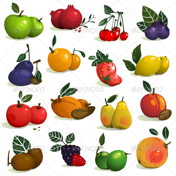 GraphicRiver Fruits and Berries Collection 8732831 GraphicRiver Fruits and Berries Collection 8732831