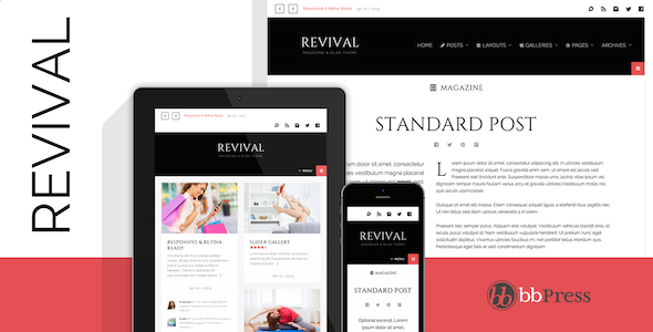 Revival - Clean Magazine / Blog Theme