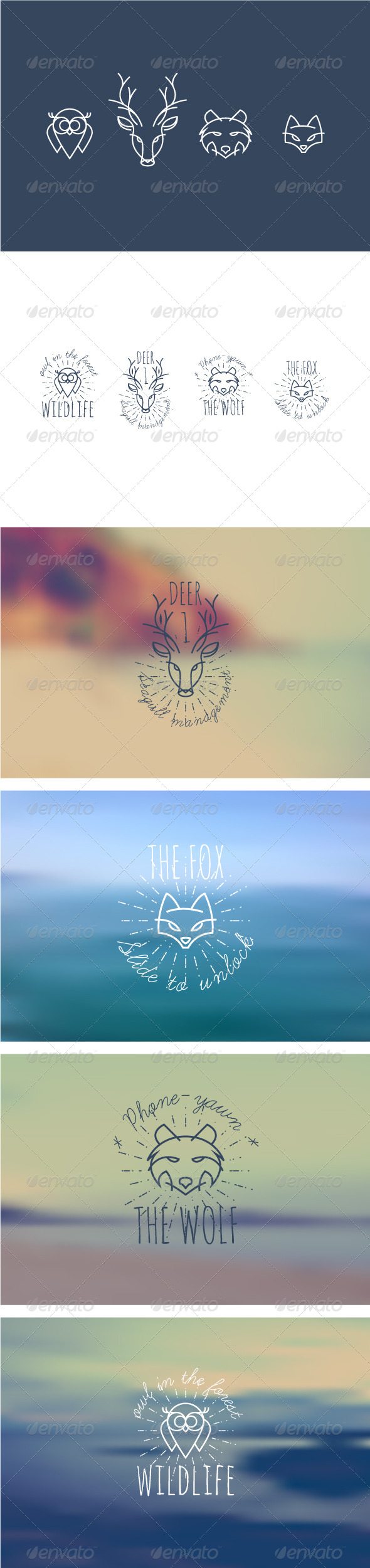GraphicRiver Animal Insignias 8734269 GraphicRiver Animal Insignias 8734269