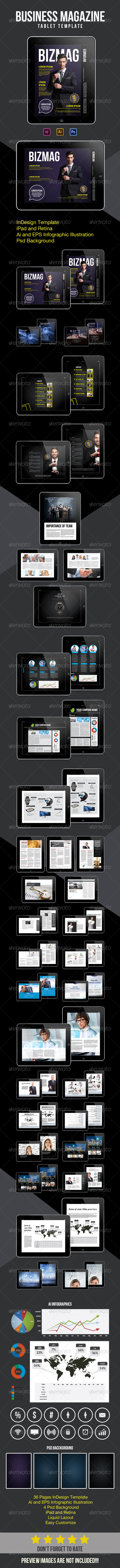 GraphicRiver Tablet Bussines Magazine 8736510 GraphicRiver Tablet Bussines Magazine 8736510