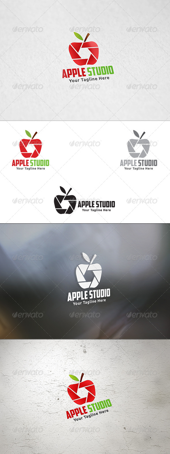 GraphicRiver Apple Studio Logo Template 8736650 GraphicRiver Apple Studio Logo Template 8736650