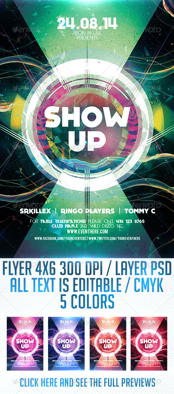 GraphicRiver Show Up Flyer Template 8712532 GraphicRiver Show Up Flyer Template 8712532