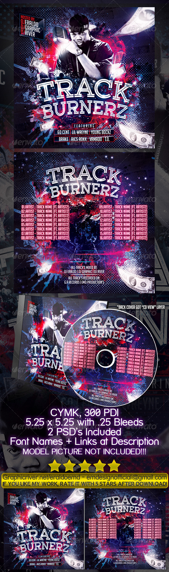 GraphicRiver Underground Mixtape Cover Track Burnerz 8737032 GraphicRiver Underground Mixtape Cover Track Burnerz 8737032