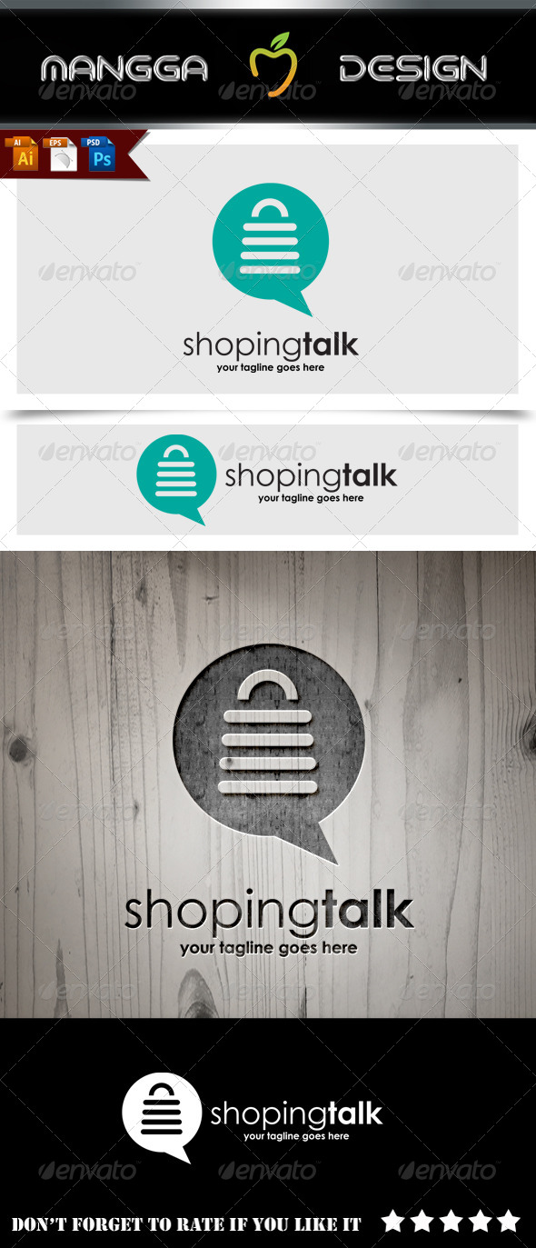 GraphicRiver Shoping Talk Logo 8737421 GraphicRiver Shoping Talk Logo 8737421