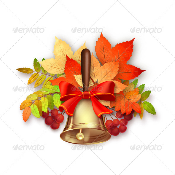 GraphicRiver Autumn Vector Fall Leaves and Bell 8737478 GraphicRiver Autumn Vector Fall Leaves and Bell 8737478