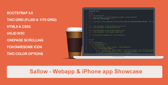 Sallow  iPhone & Web Start Up Template