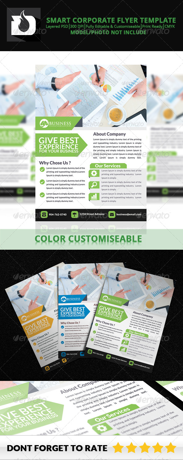 GraphicRiver Smart Corporate Flyer Template V4 8737541 GraphicRiver Smart Corporate Flyer Template V4 8737541