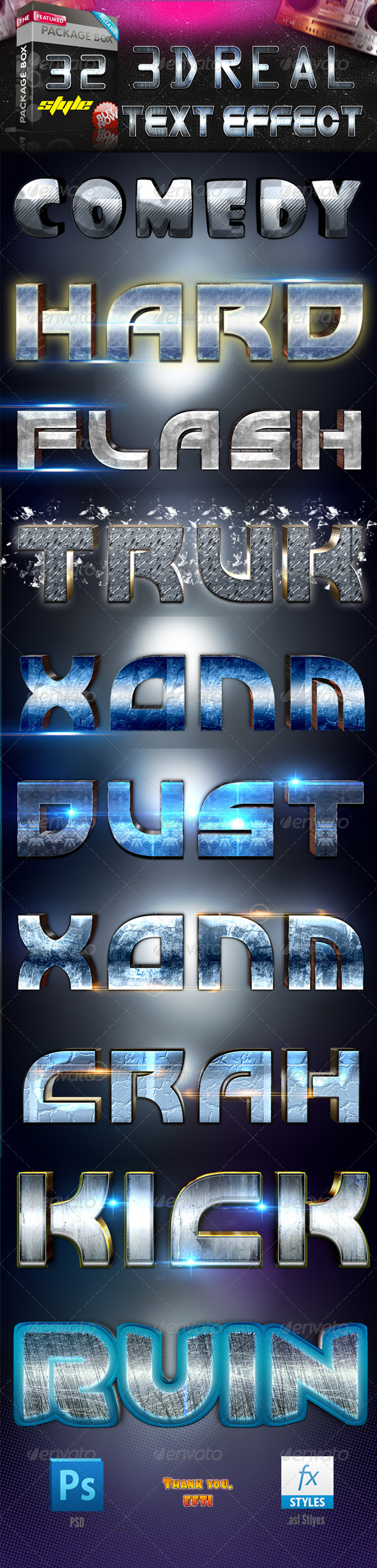GraphicRiver 32 3D Text Effect 8737621 GraphicRiver 32 3D Text Effect 8737621