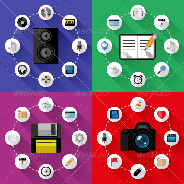 GraphicRiver Set of Web and business concepts Flat design 8738179 GraphicRiver Set of Web and business concepts Flat design 8738179