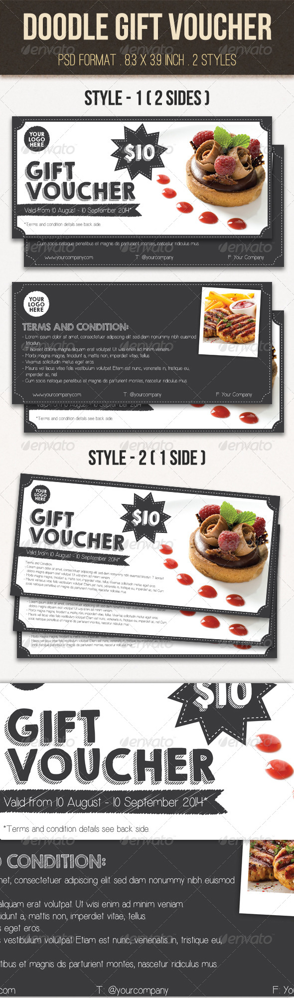 GraphicRiver Doodle Gift Voucher 8738244 GraphicRiver Doodle Gift Voucher 8738244