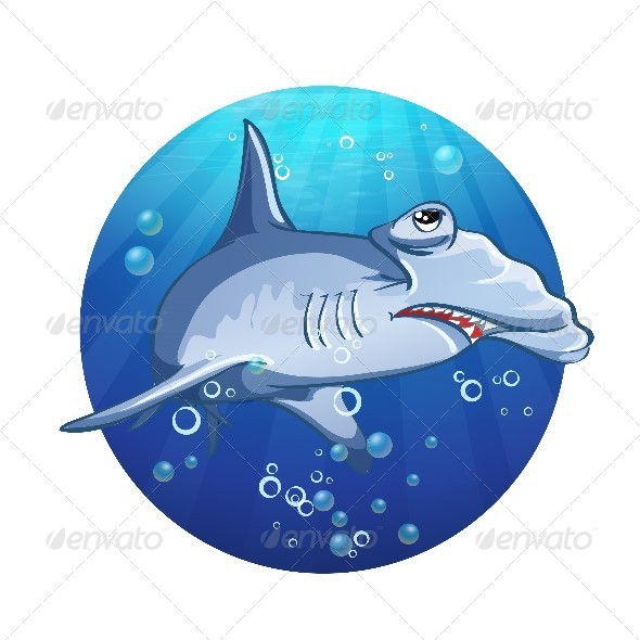 GraphicRiver Hammerhead Shark Cartoon 8738931 GraphicRiver Hammerhead Shark Cartoon 8738931