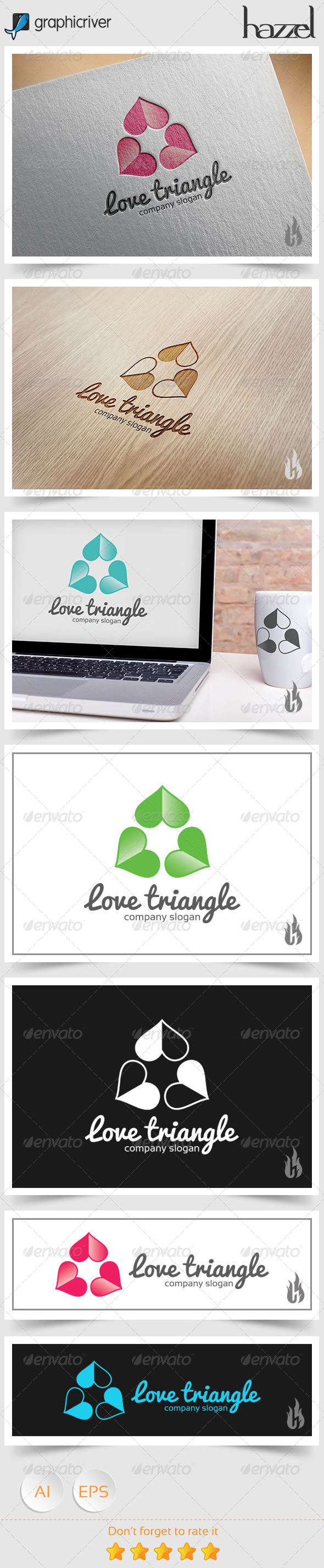 GraphicRiver Love Triangle Logo 8739228 GraphicRiver Love Triangle Logo 8739228