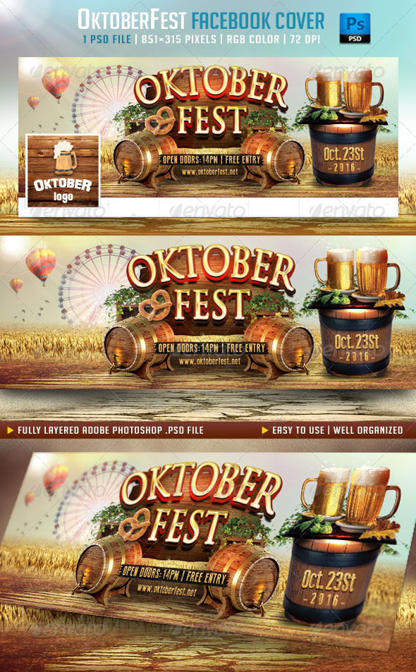 OktoberFest Facebook Cover (Facebook Timeline Covers)