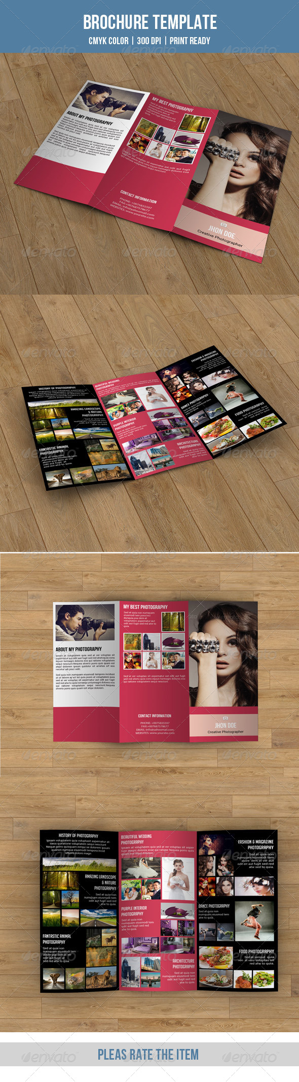 GraphicRiver Tri-fold Photography Brochure-V61 8740106 GraphicRiver Tri-fold Photography Brochure-V61 8740106