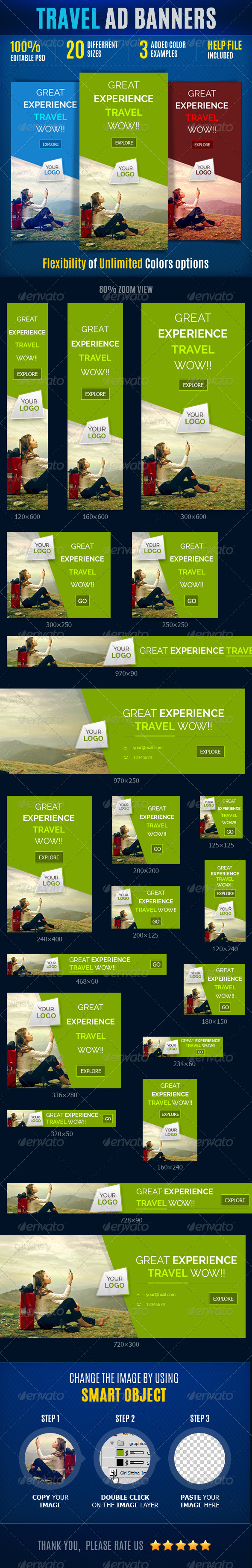 GraphicRiver Travel Web Ad Marketing Banner 8645625 GraphicRiver Travel Web Ad Marketing Banner 8645625