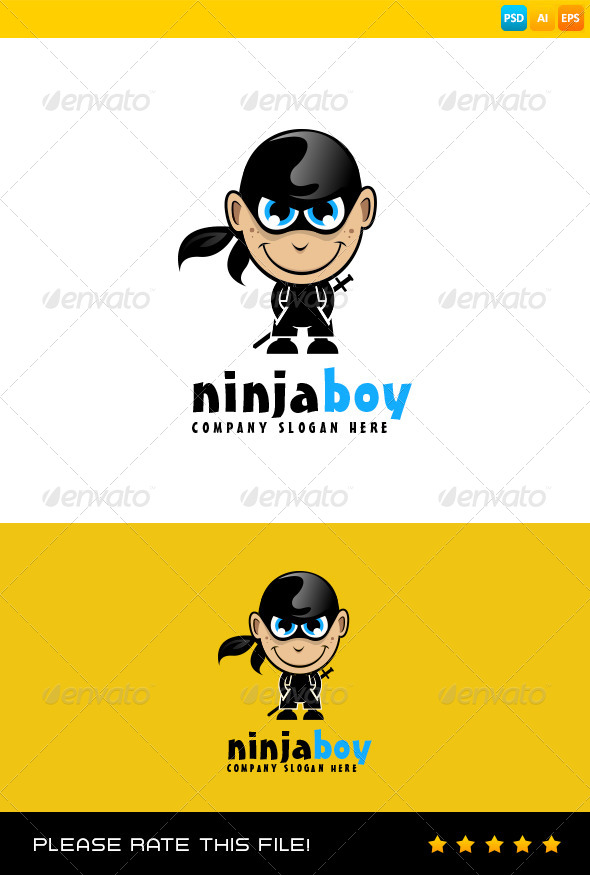 Ninja Boy Logo Ninja Boy Logo