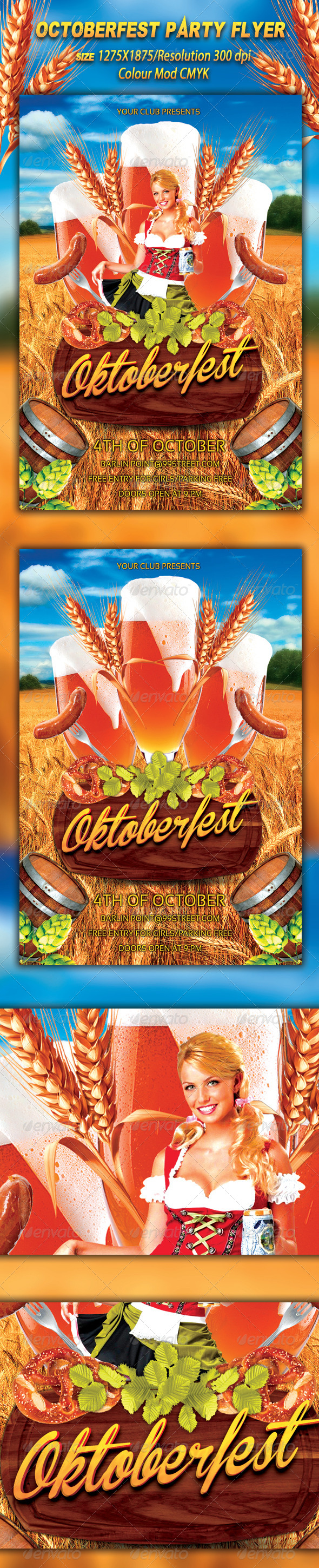GraphicRiver Octoberfest Flyer 8740393 GraphicRiver Octoberfest Flyer 8740393