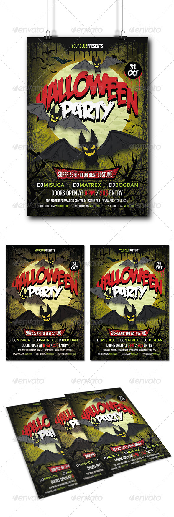 GraphicRiver Halloween Party Flyer 8741195 GraphicRiver Halloween Party Flyer 8741195