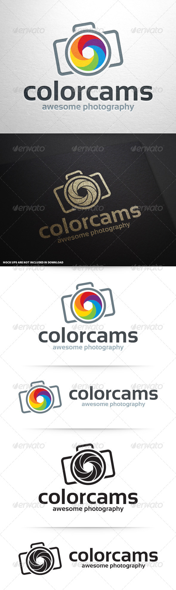 GraphicRiver Color Cams Photography Logo v2 8741412 GraphicRiver Color Cams Photography Logo v2 8741412