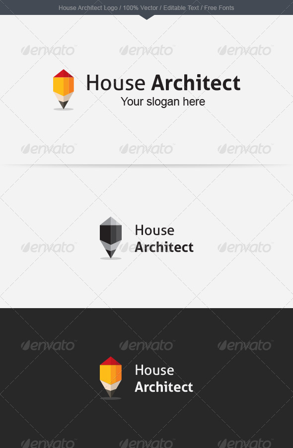 GraphicRiver House Architect Logo 8742445 GraphicRiver House Architect Logo 8742445