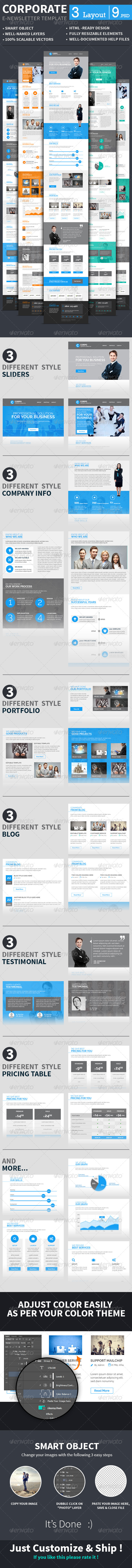 Corporate E-newsletter Template (E-newsletters)