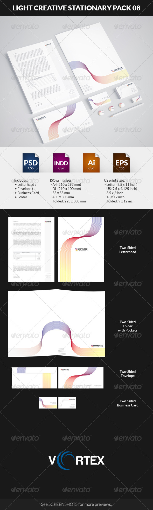 GraphicRiver Light Creative Stationary Pack 08 8742632 GraphicRiver Light Creative Stationary Pack 08 8742632