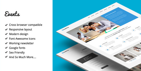 Events - Responsive Landing Page Template