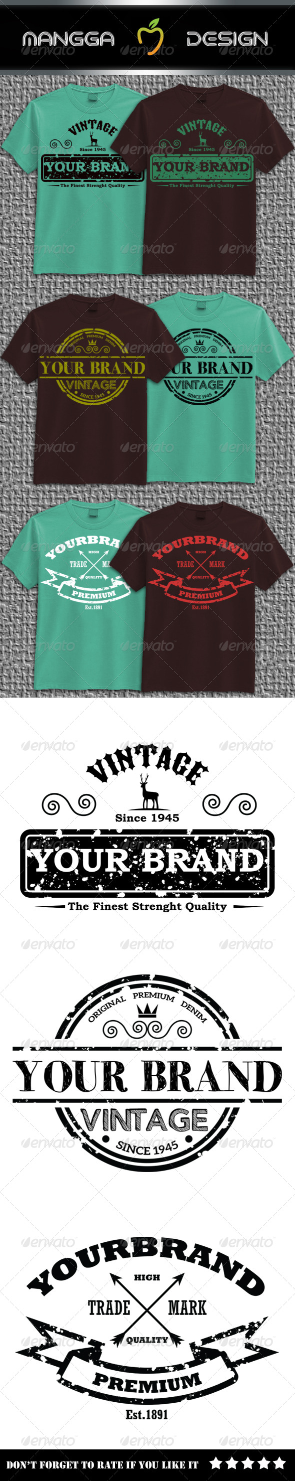 GraphicRiver Vintage Brand T-shirt 8744902 GraphicRiver Vintage Brand T-shirt 8744902