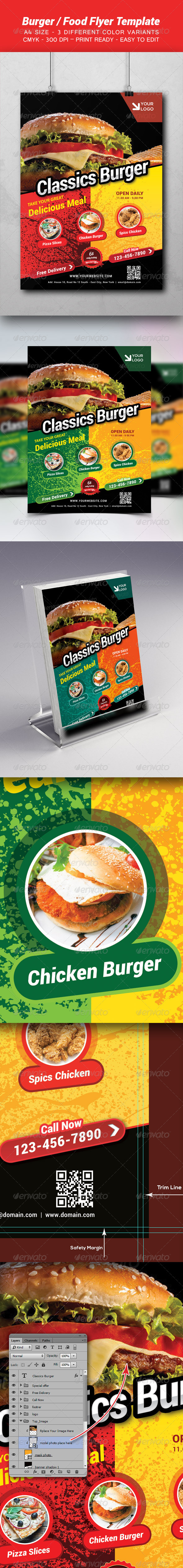 GraphicRiver Burger Food Template 8724063 GraphicRiver Burger Food Template 8724063
