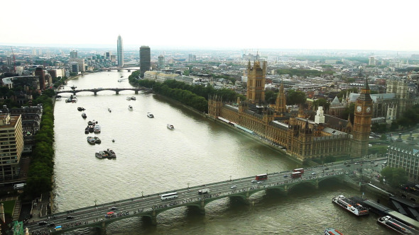 Panorama Over Thames River And London City 1 Panorama Over Thames River And London City 1