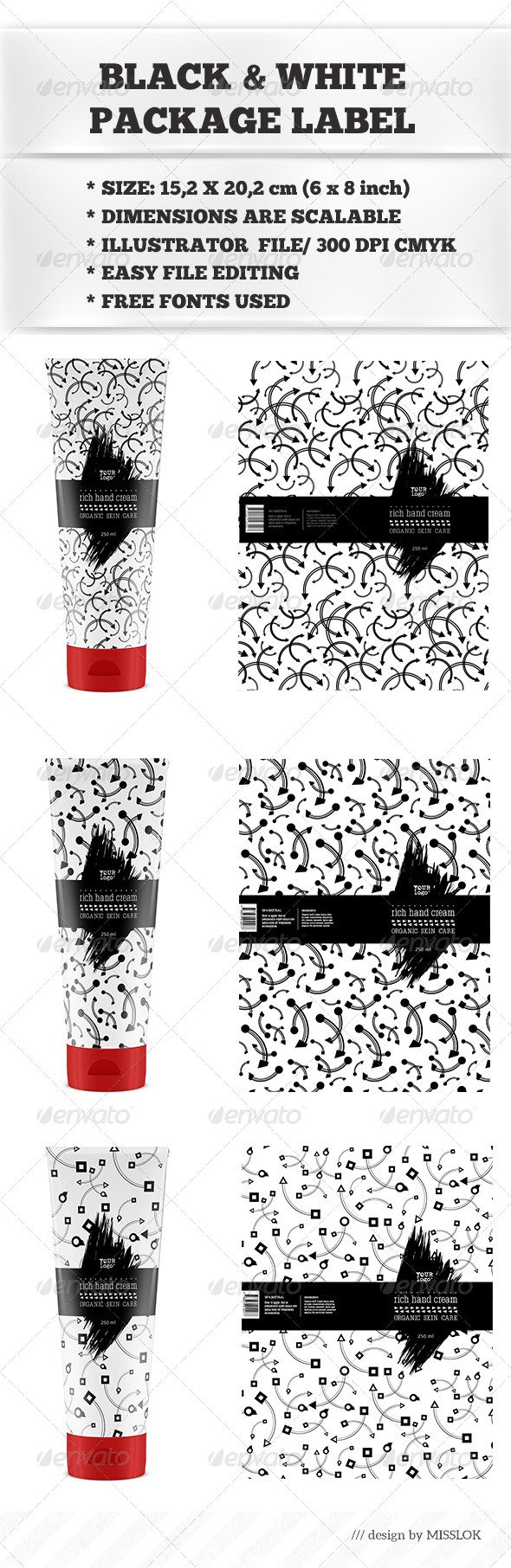 GraphicRiver Black & White Package Labels 8729102 GraphicRiver Black & White Package Labels 8729102