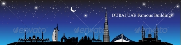 GraphicRiver Silhouette Famous Buildings Vector Illustration 8746014 GraphicRiver Silhouette Famous Buildings Vector Illustration 8746014