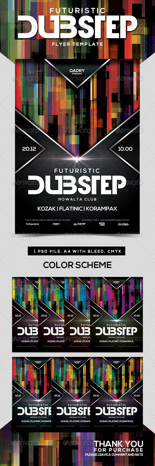 GraphicRiver Futuristic Dubstep Flyer Template 8746109 GraphicRiver Futuristic Dubstep Flyer Template 8746109