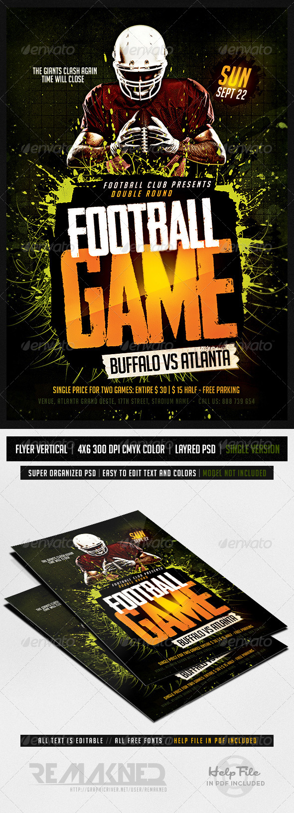 free football flyer template