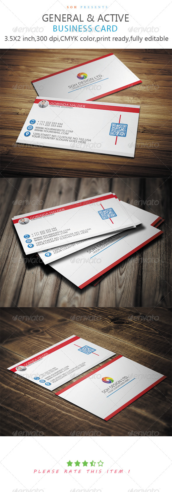 GraphicRiver General & Active Business Card Template 8746466 GraphicRiver General & Active Business Card Template 8746466