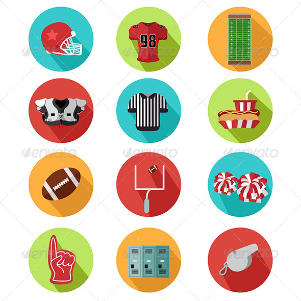 GraphicRiver American Football Icons 8746603 GraphicRiver American Football Icons 8746603