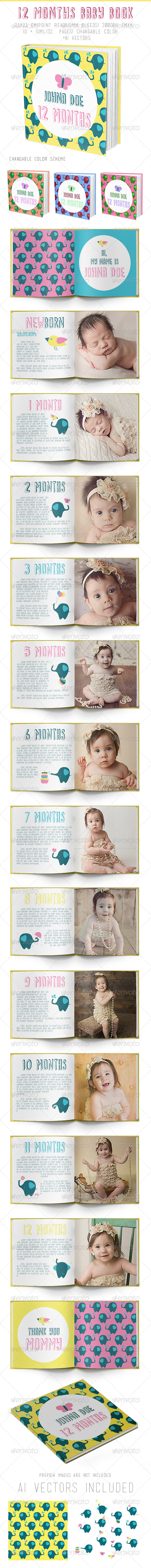GraphicRiver 12 Months Baby Book 8748066 GraphicRiver 12 Months Baby Book 8748066