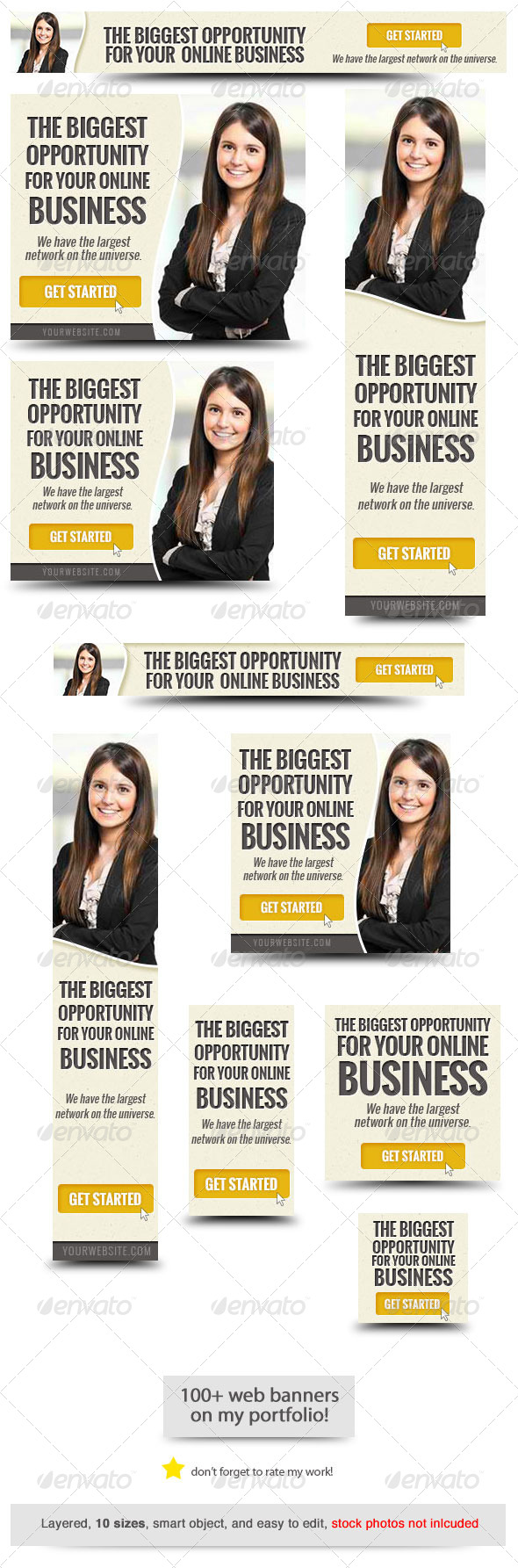 Corporate Web Banner Design Template 50 (Banners & Ads)