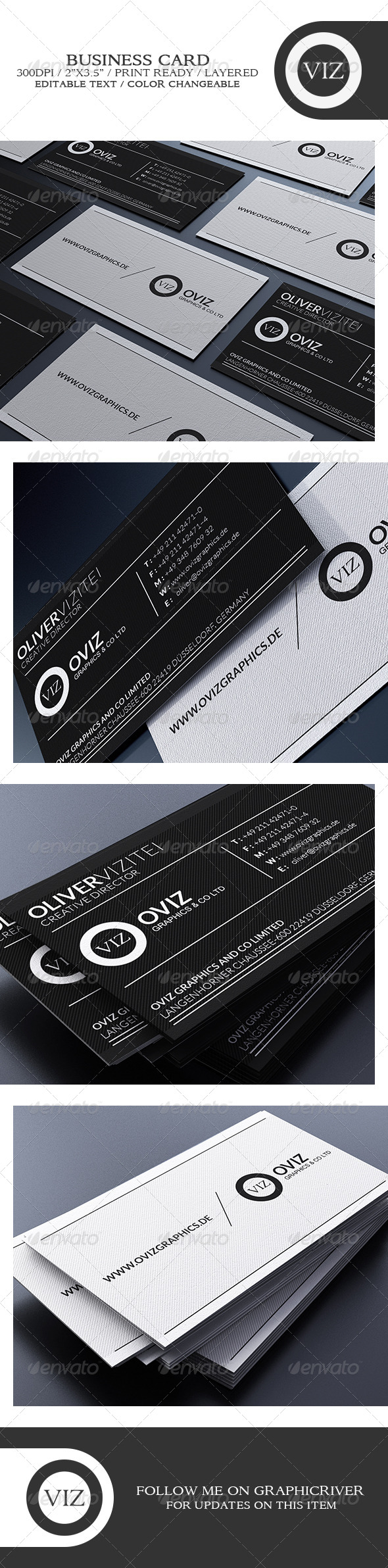 GraphicRiver Elegant Black And White Business Card 8749395 GraphicRiver Elegant Black And White Business Card 8749395